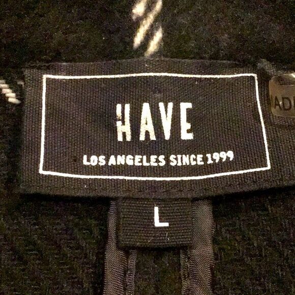 HAVE LA Black White Windowpane Plaid Soft Structure Blazer Jacket - Picture 14 of 16